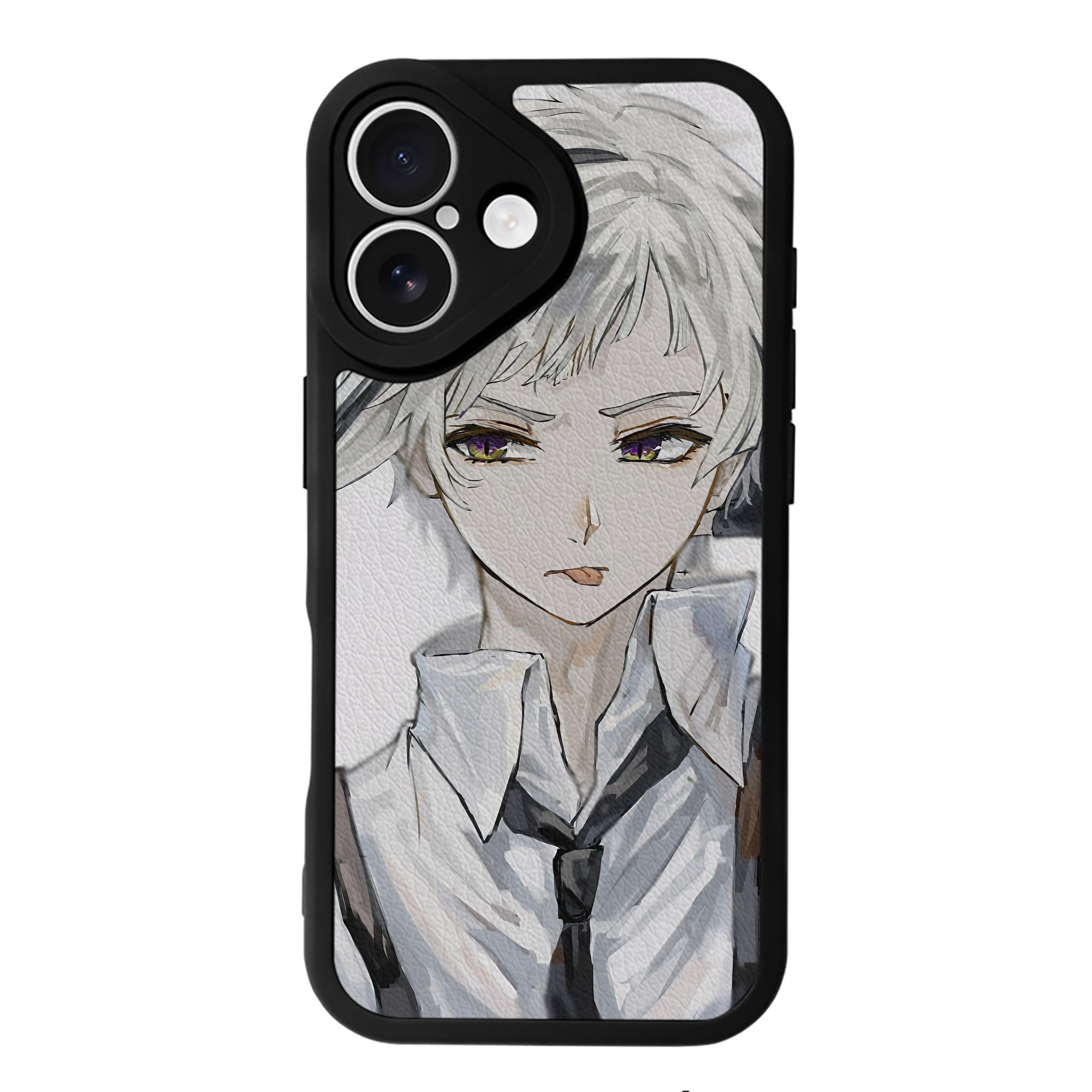 （画像用） 文豪ストレイドッグス Bungo Stray Dogs 【iPhone 16シリーズ対応】シリコンスマホケース（レザー調） 材質：シリコン